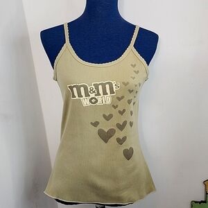 Vintage M&Ms World Ribbed Tank Top